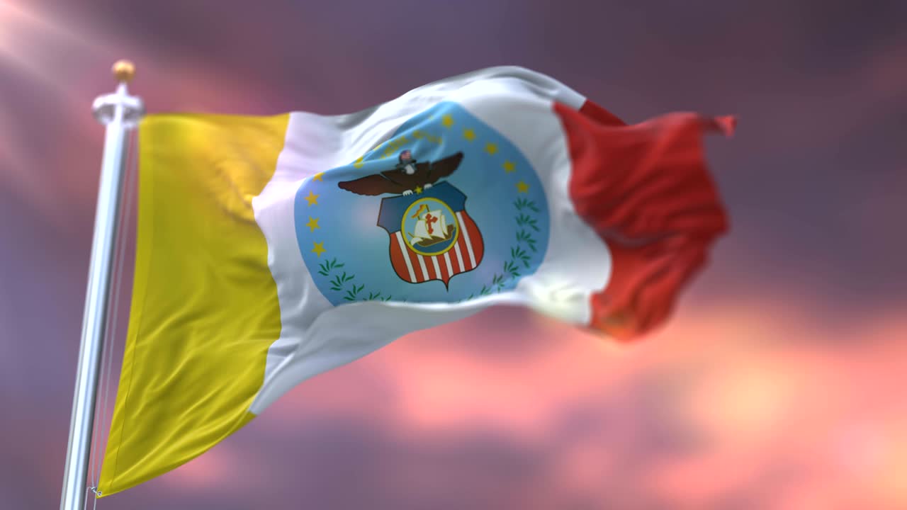 해가 지는 콜럼버스 시의 발, 미국 도시 - 루프