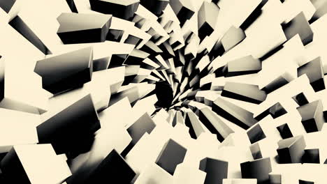 túnel espiral geométrico 3d abstracto