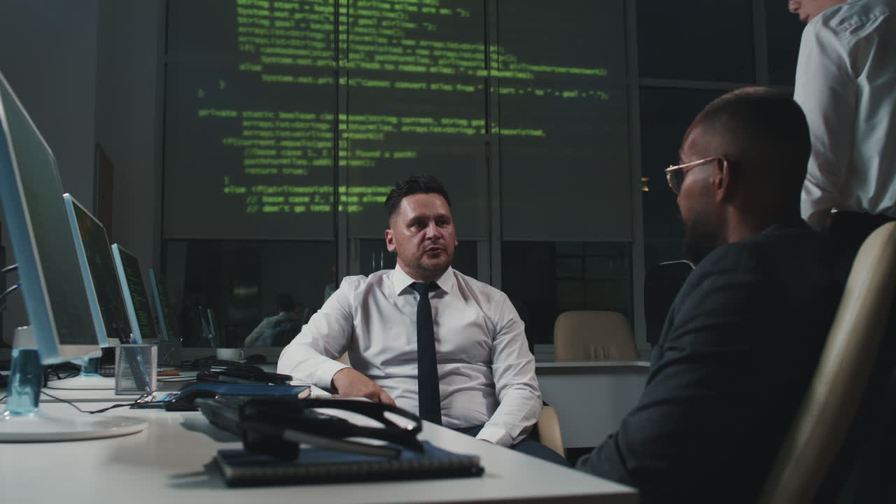 Information Security Specialists Working In Evening