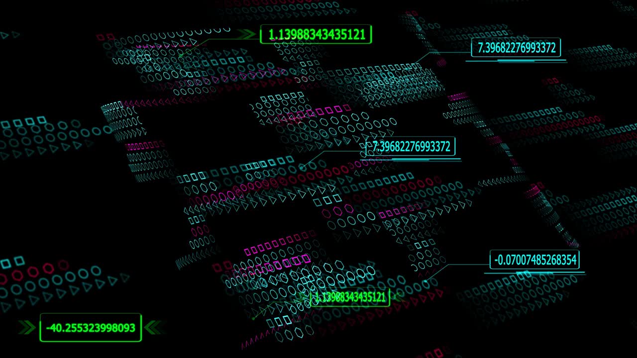 computadora cuántica tecnología futurista proceso holográfico digital y análisis para grandes datos y llamadas frontera vuelo numérico