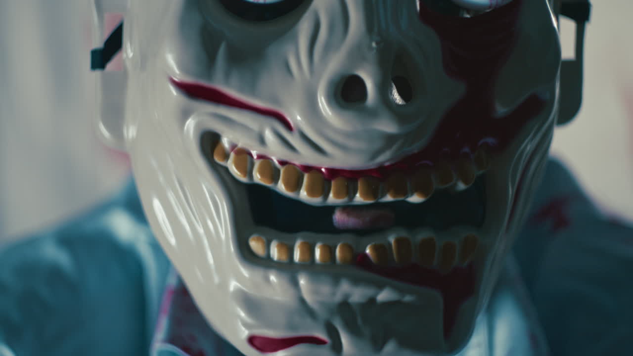 Haunted Eyes of a Monster on Scary Halloween Night