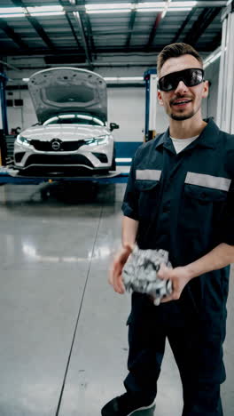 reparación de automóviles en un taller