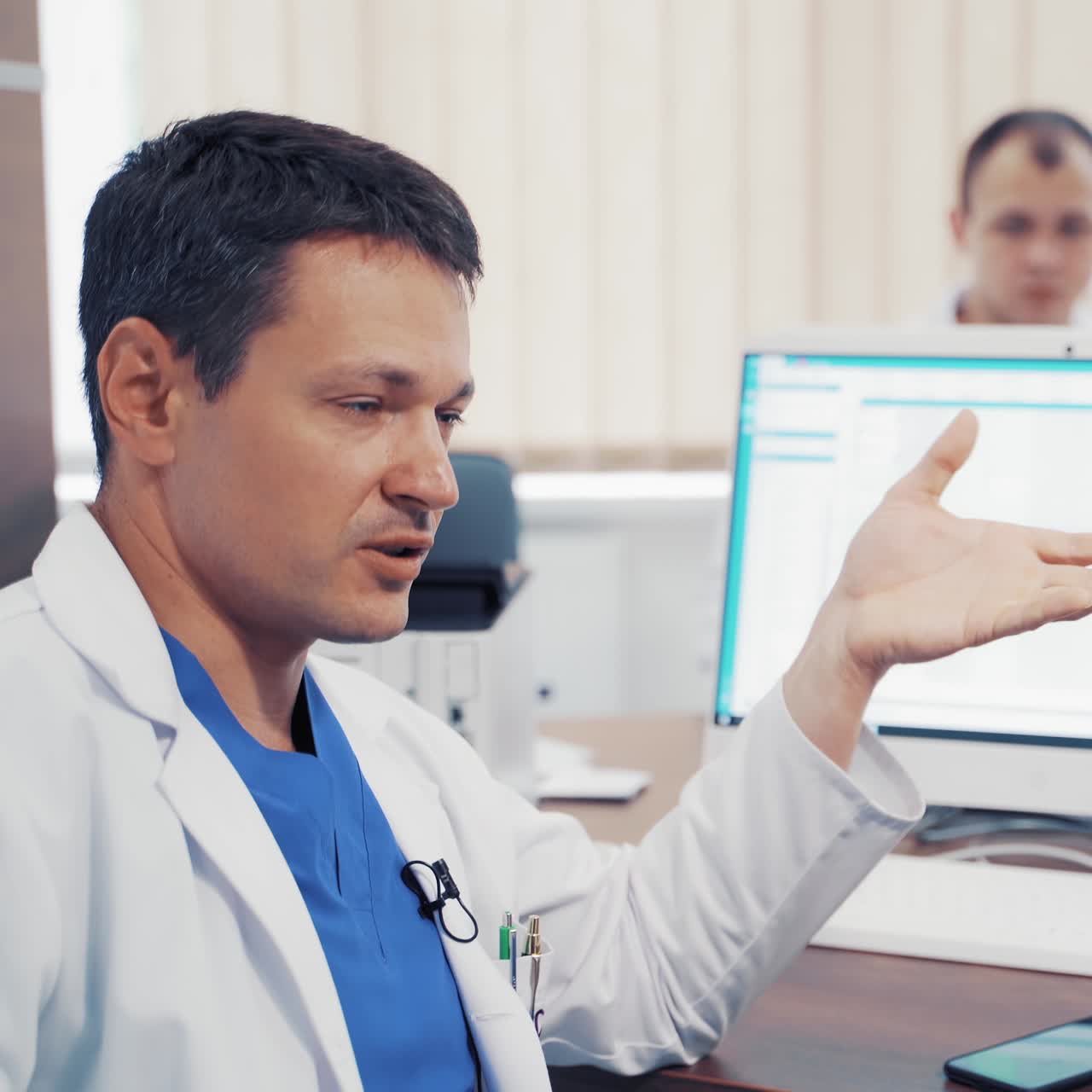 Woman Visiting Doctor Office