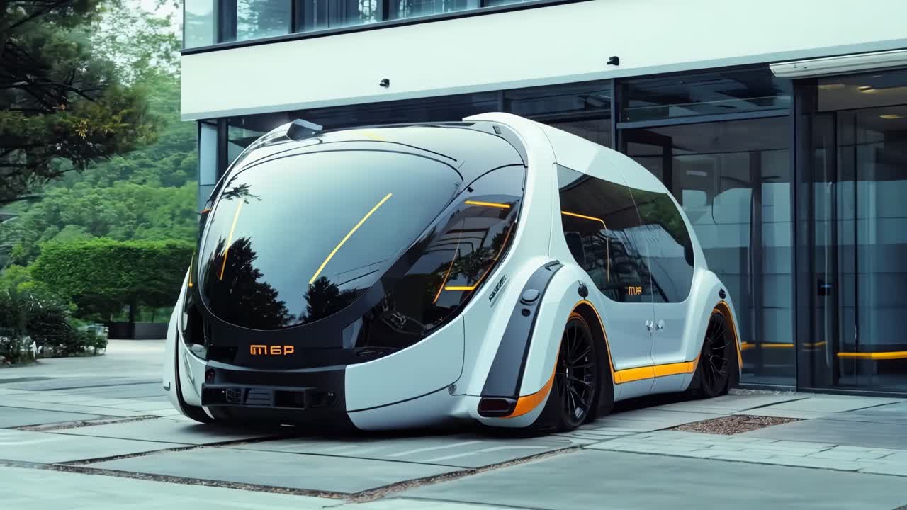 건물 앞에 주차된 색과 오렌지색 자동차