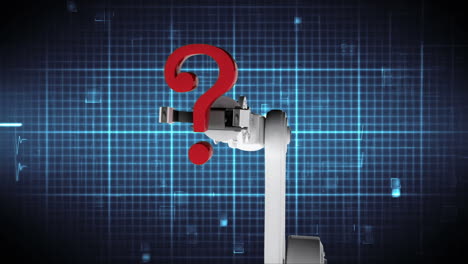 compuesto digital de un brazo robótico en movimiento
