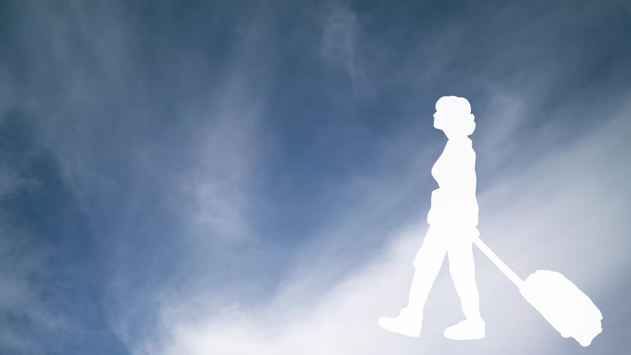 여행하는 여성의 한계를 초월합니다.