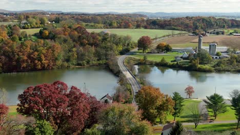 Speedwell-Forge-Lake-in-Lititz-Pennsylvania,-USA