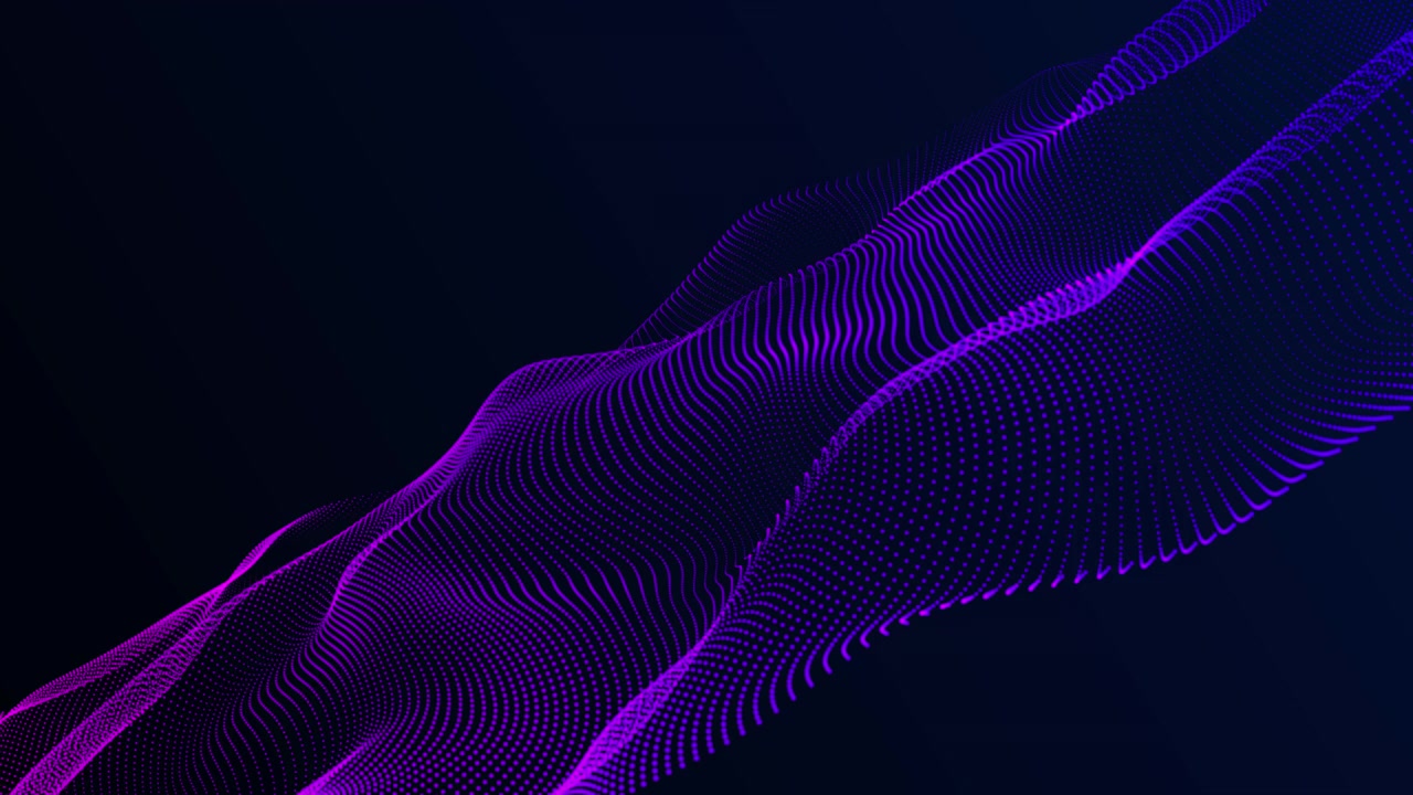 Abstract Purple Digital Wave Motion Background