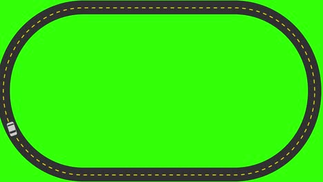 moving road aerial top view animation. animated highway driving