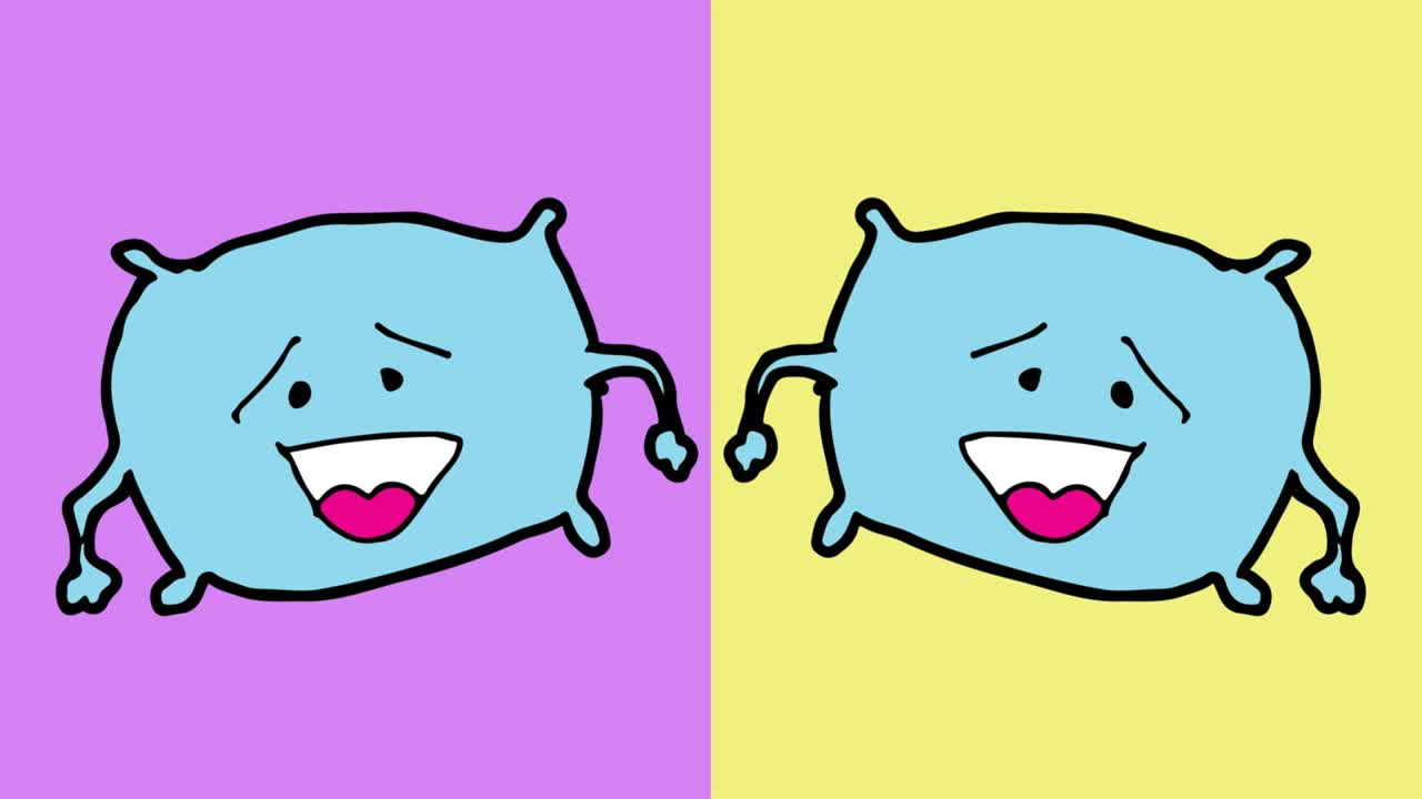 kids drawing pop art seamless background with theme of pillow