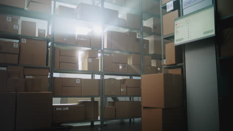 warehouse worker in a distribution center