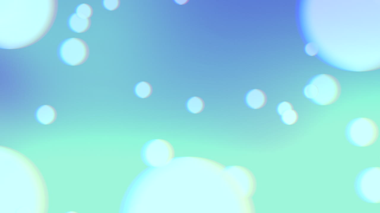 녹색 패션 그라디엔트에 떨어지는 둥근 반 ⁇ 임과 입자