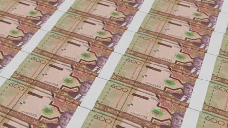 billetes de 500 manat de turkmenistán impresos por una imprenta de dinero