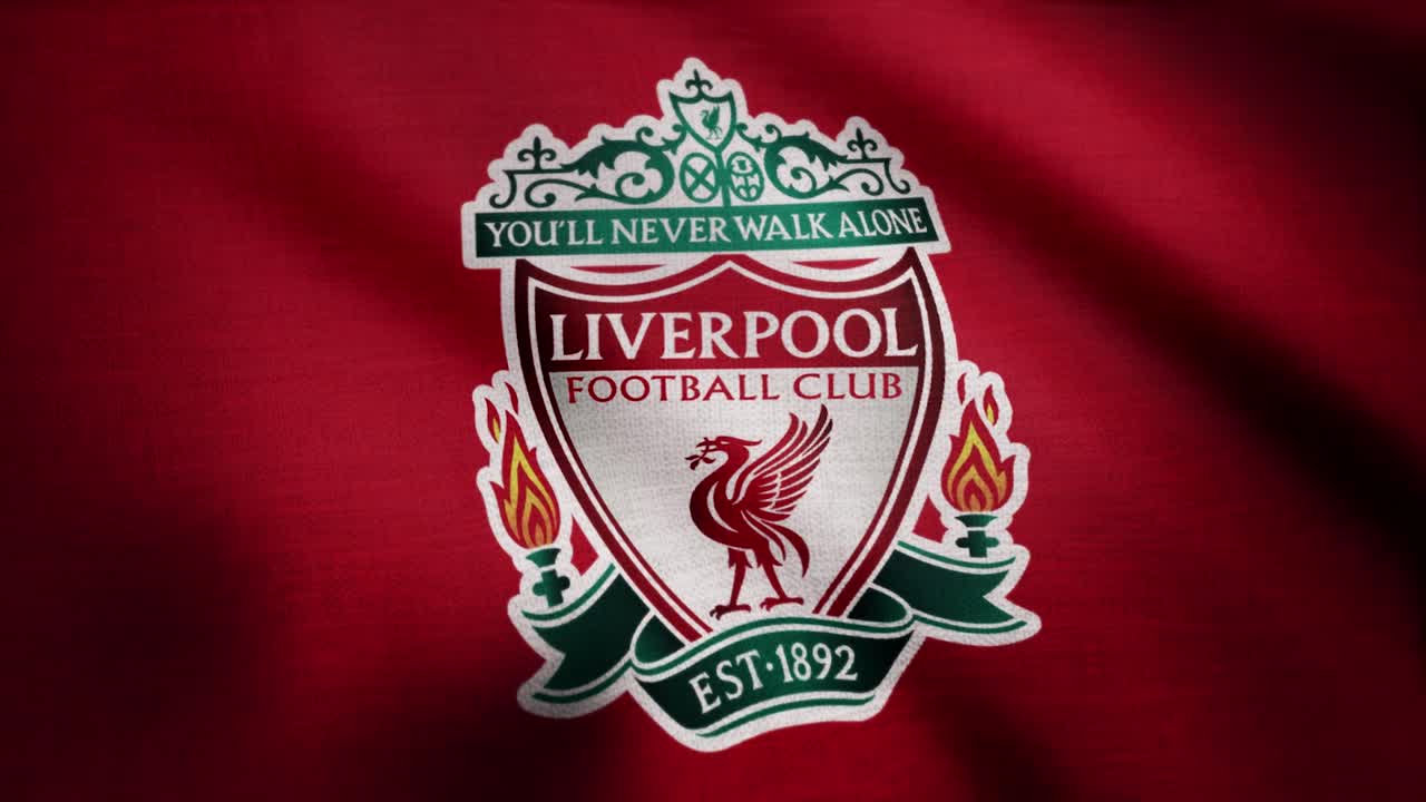리버풀 축구 클럽의 로고가 직물에