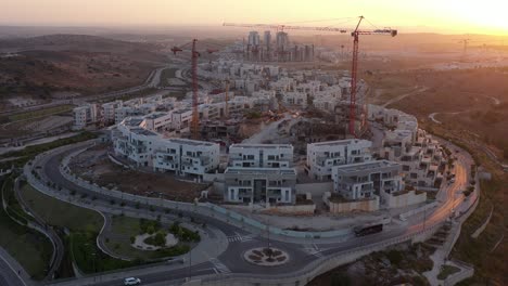 aerial view of a new residential development under construction