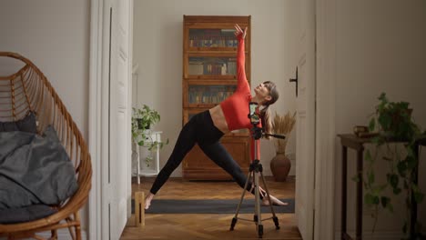 yoga triangle pose tutorial