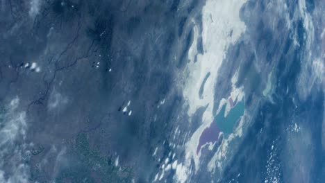 la tierra vista desde el espacio. imágenes de dominio público de la nasa