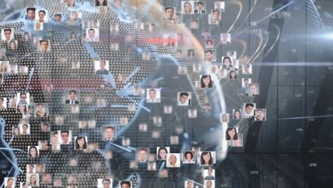 animation of photos of people spinning around