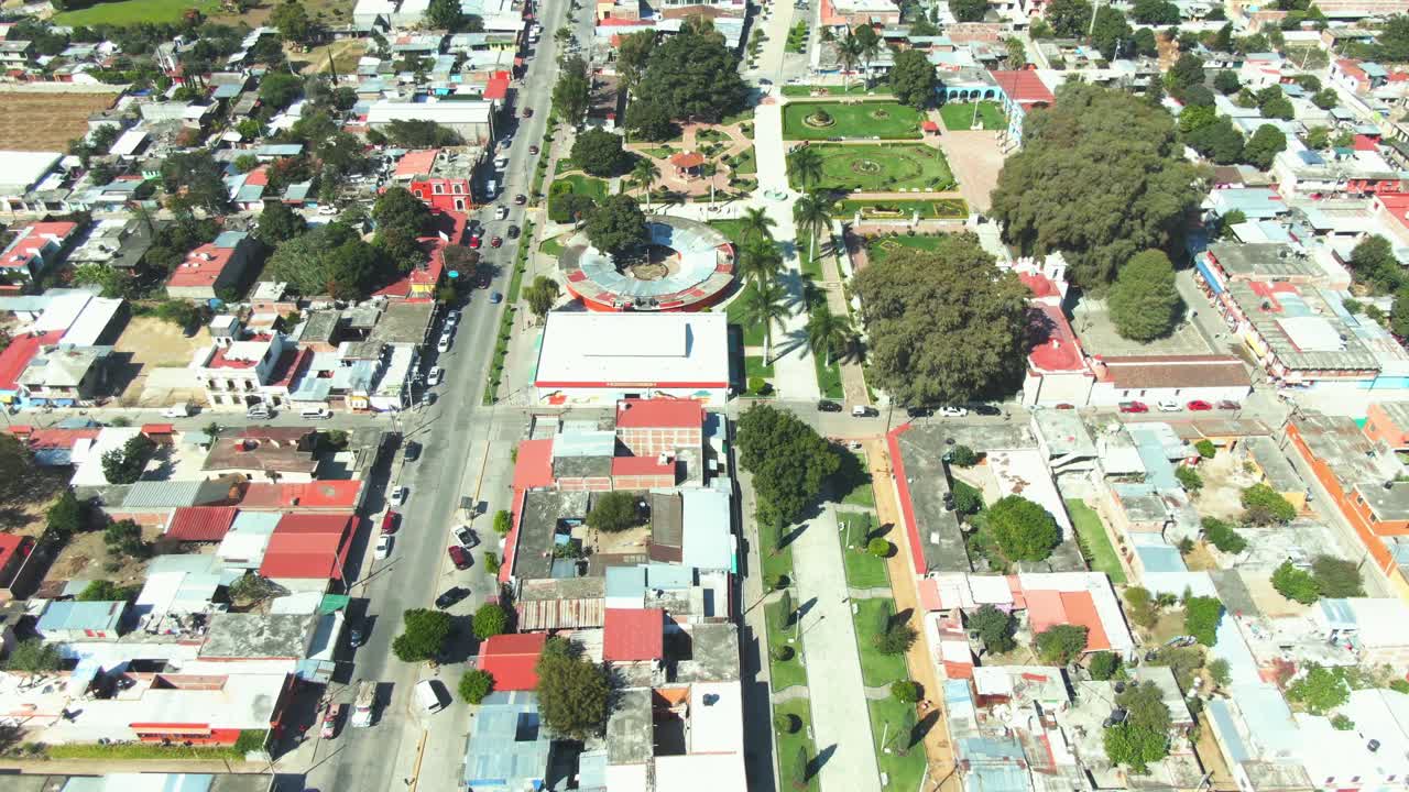 Árvore de Tule, Oaxaca, México, Vista Aérea de Drone 3