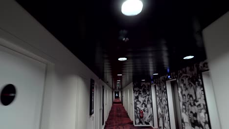 walking along hallway of citizenm hotel in paris