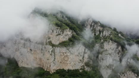 misty mountain peaks