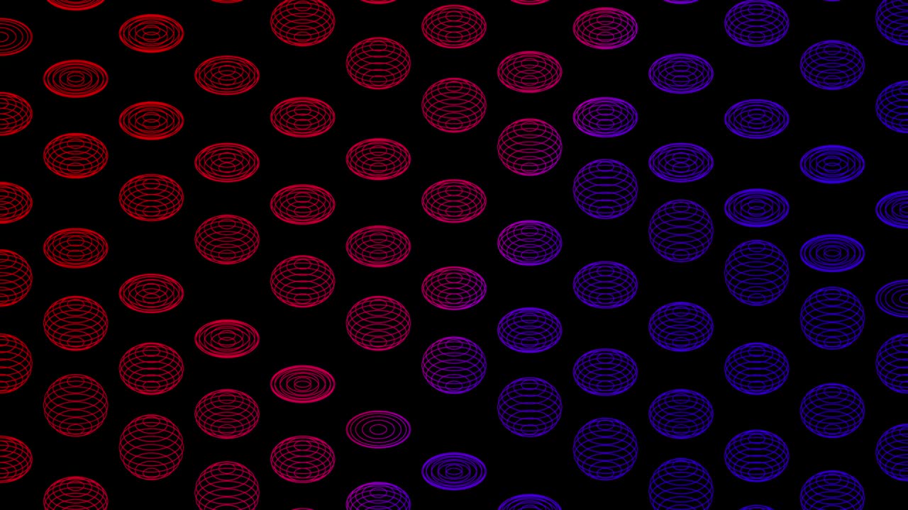 Abstract line 3D virtual isometric sphere lighting moving, Technology network digital data transfer concept design, glowing on black background seamless looping animation 4K with matte alpha channel