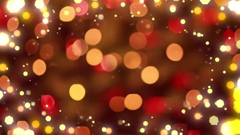 Animation-of-christmas-fairy-lights-flickering-over-christmas-tree-background