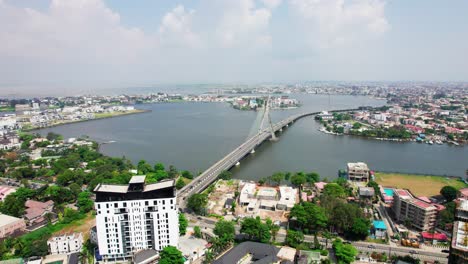 the lekki-ikoyi link bridge is a popular landmark in lagos, nigeria