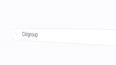 Typing-Citigroup-on-the-Search-Engine
