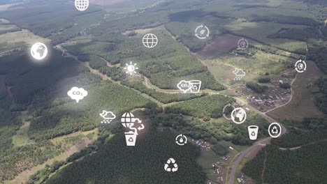 drone view- africa forest- kenya and tanzania-bush fire on slopes of mount kilimanjaro loitokitok kenya