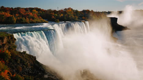 the famous waterfall niagara falls a popular spot among tourists from all over the world 4