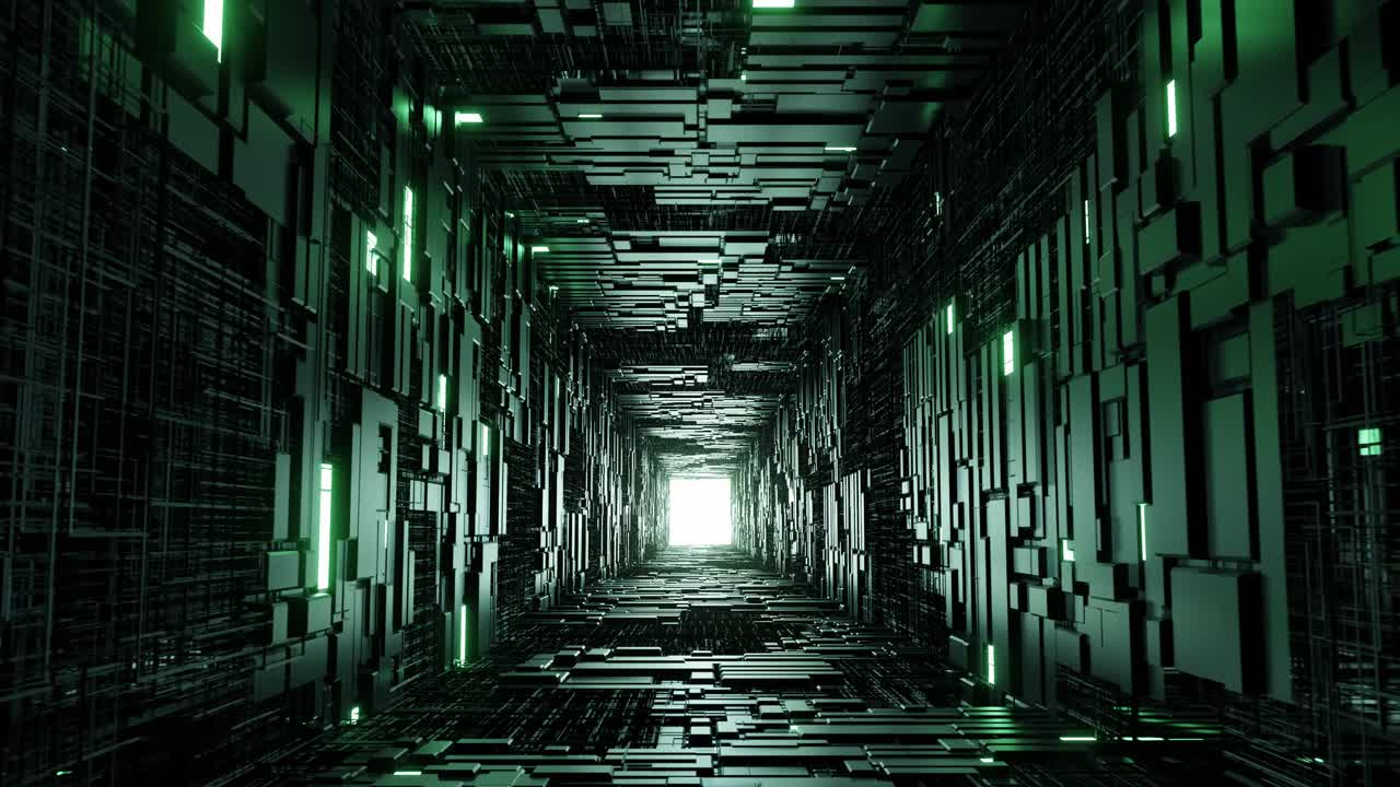 ascensor futurista abstracto