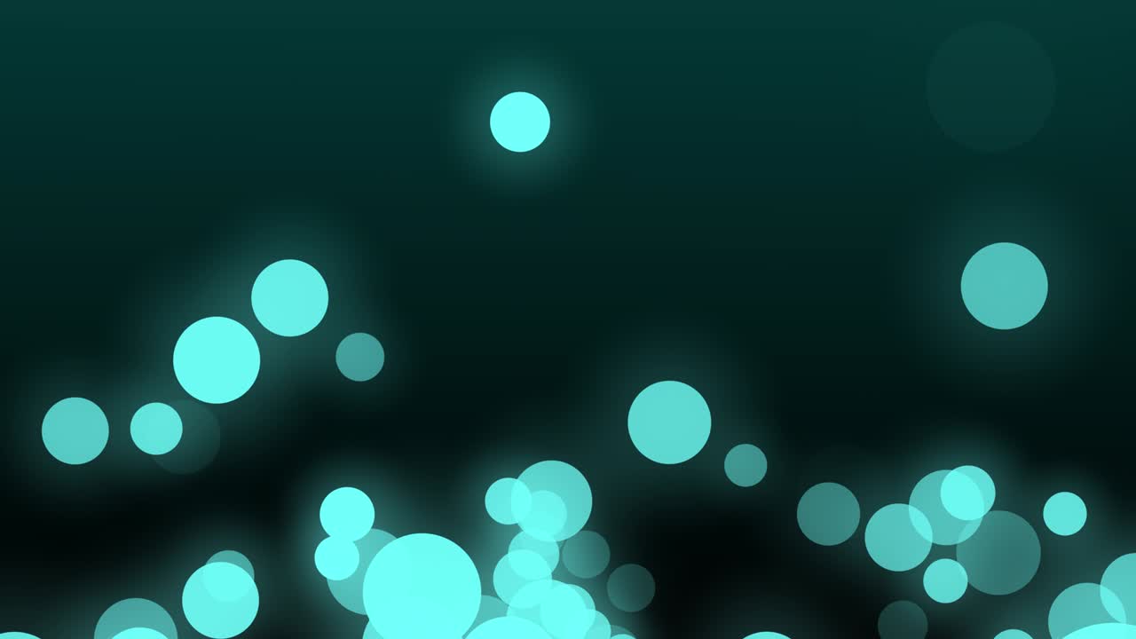 부드러운 움직이는 입자 - 투르코이즈 4k 비디오