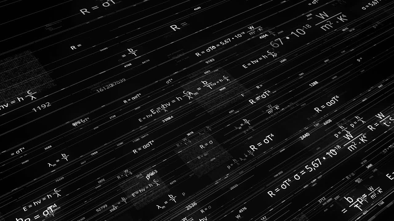 Abstract Mathematical Equations Background