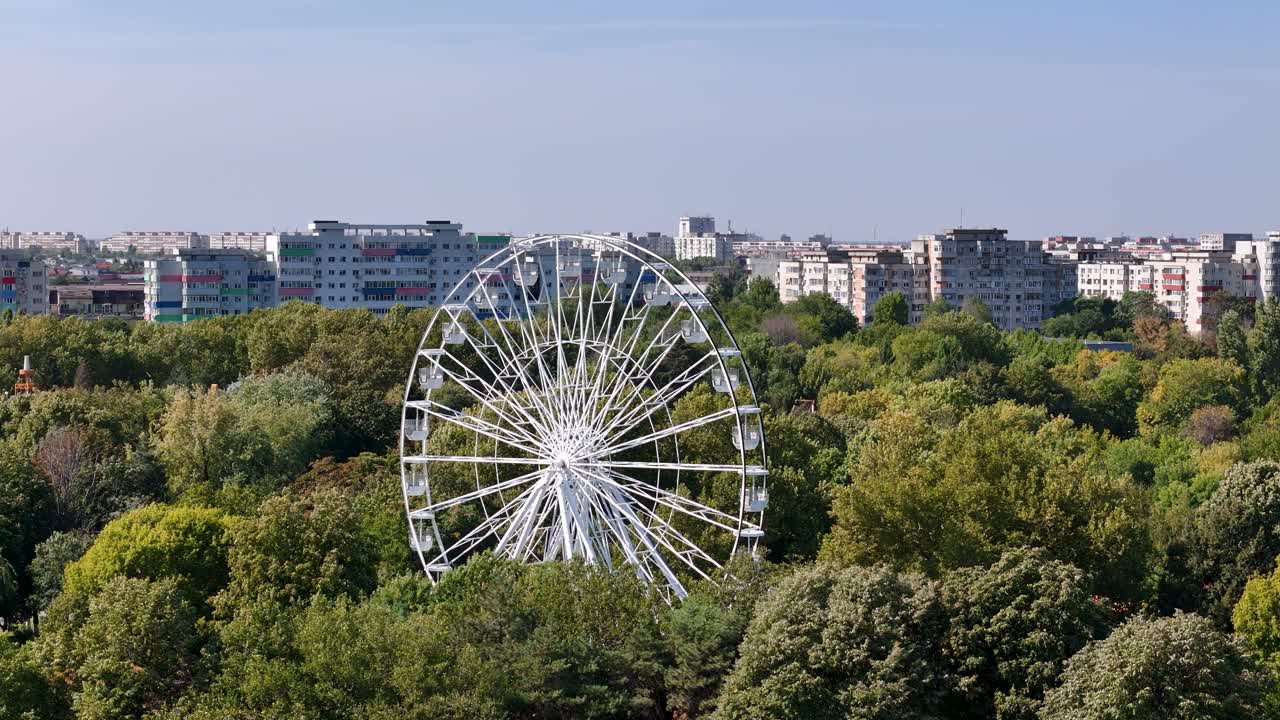 Ferris Wheel in a City Park