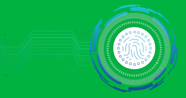 Animation of scope scanning with computer circuit board icon over transparent background