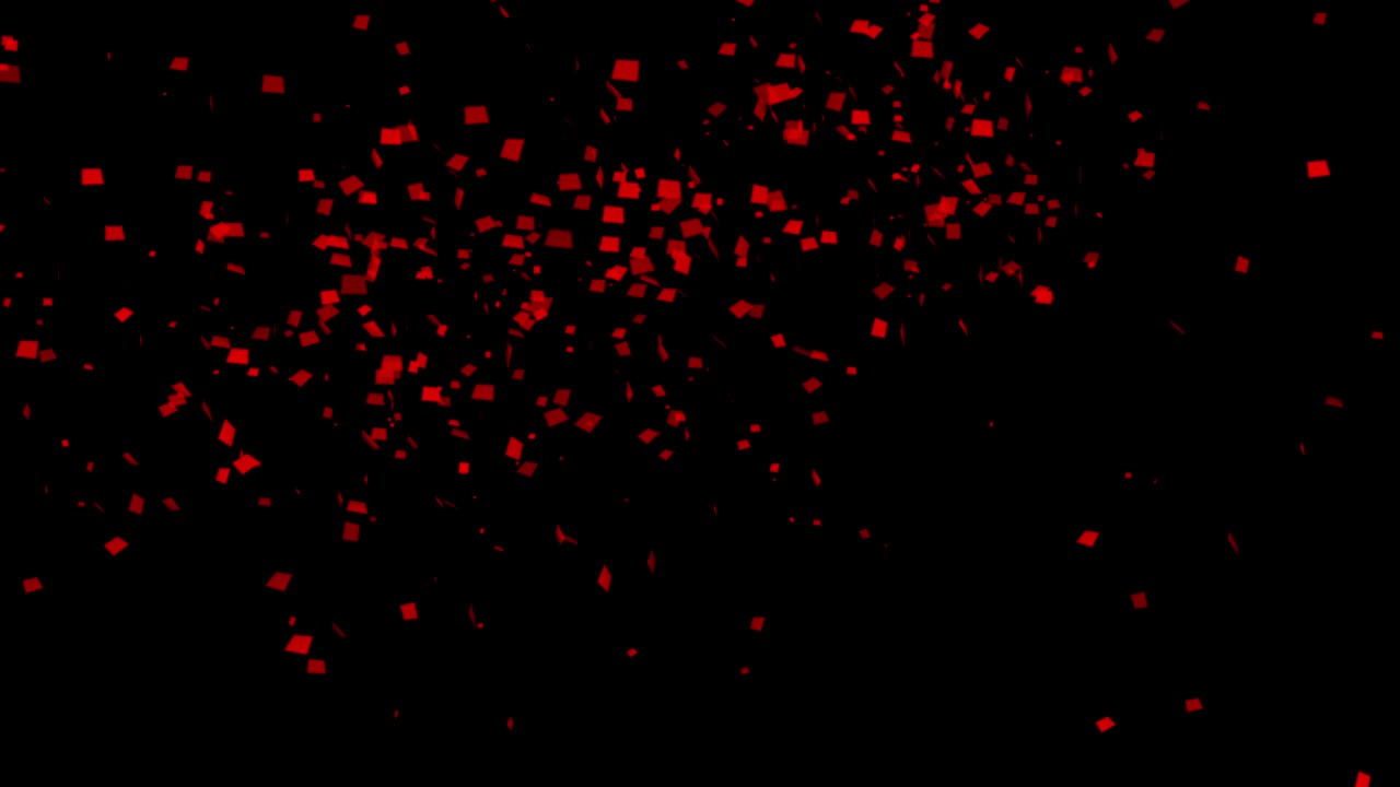 다채로운 콘페티 기념일 파티 애니메이션 3d