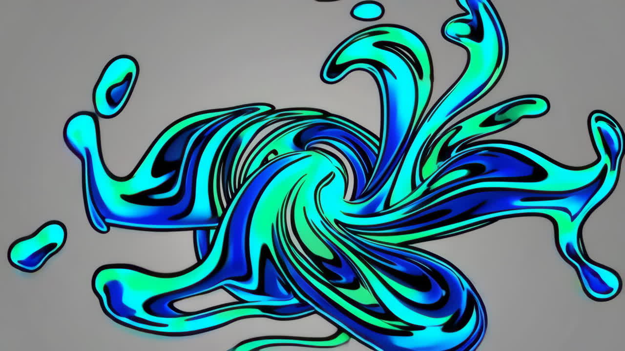 remolinos de líquidos abstractos