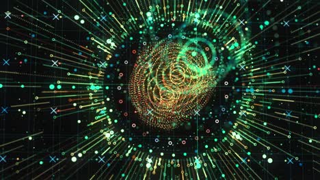 elementos de fondo digital fui, renderización digital colorida, fui creado para mejorar la narración visual y proporcionar una sensación futurista o tecnológica al mundo ficticio