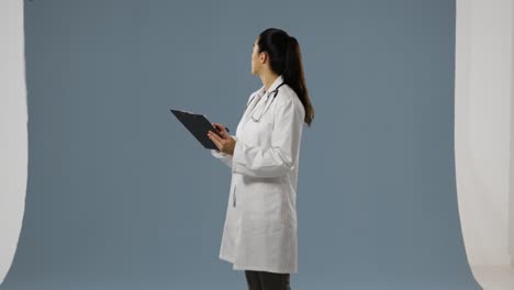 young doctor in a lab coat