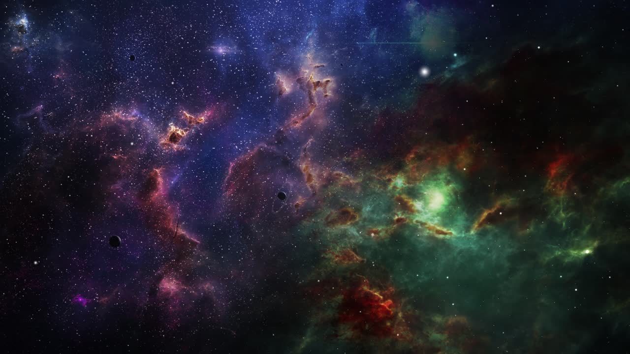 stelle e nebulose di sfondo 4k