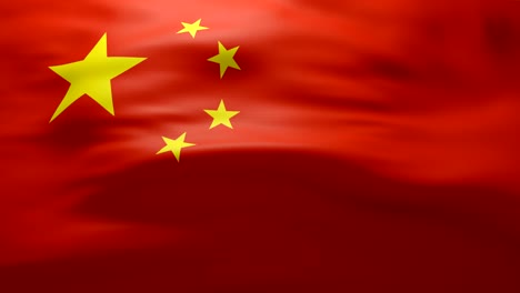 agitando la bandera de china - bucle