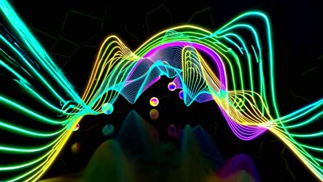 neon glowing tunnel