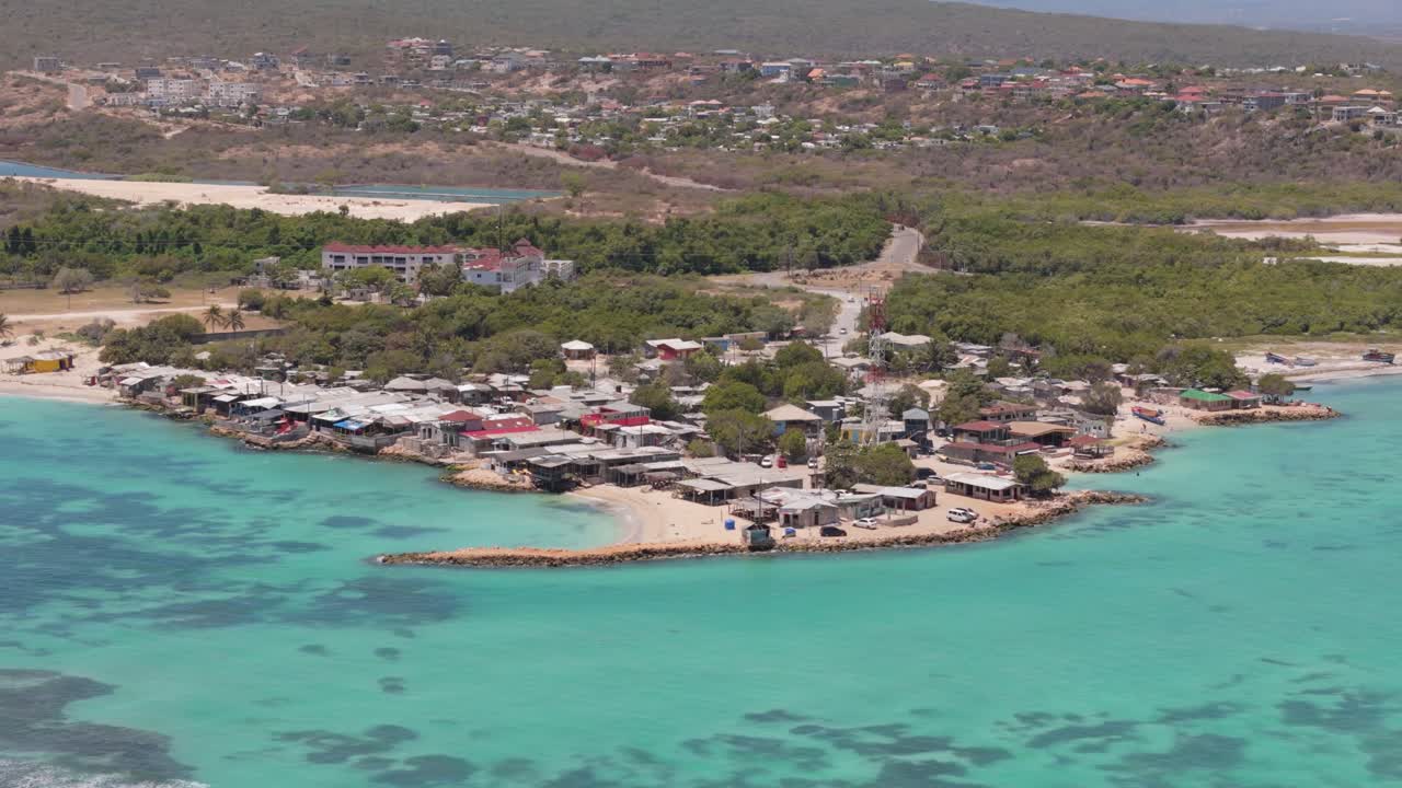 Close-up drone footage of Hellshire Beach in Jamaica, capturing the shoreline, waves, and vibrant local beach scene. Perfect for Caribbean lifestyle, travel, and beach culture visuals.