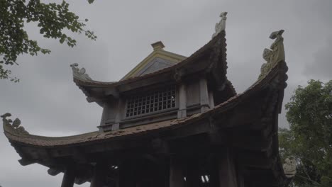 moody shot of van son pagoda buddhist temple in con dao, ba ria - vung tau, vietnam