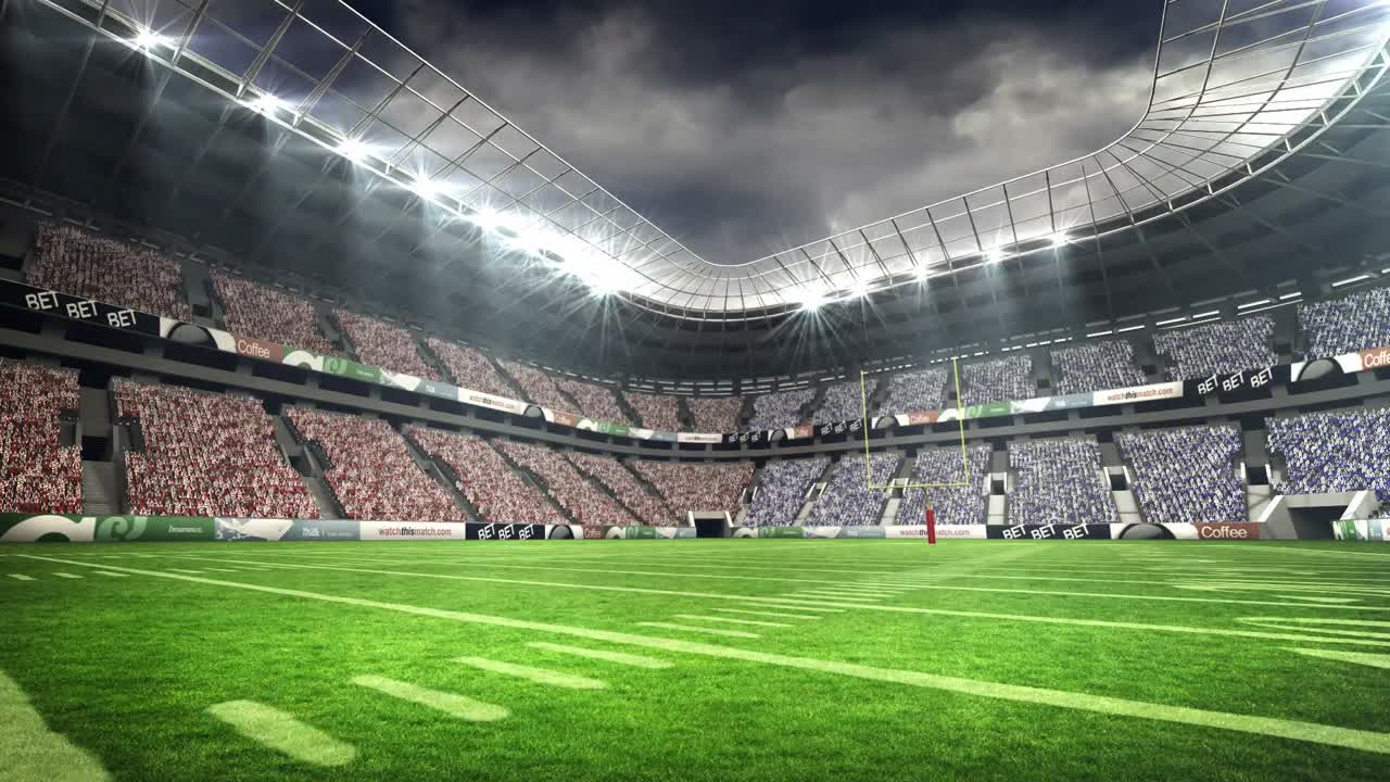 vista de un estadio de fútbol americano