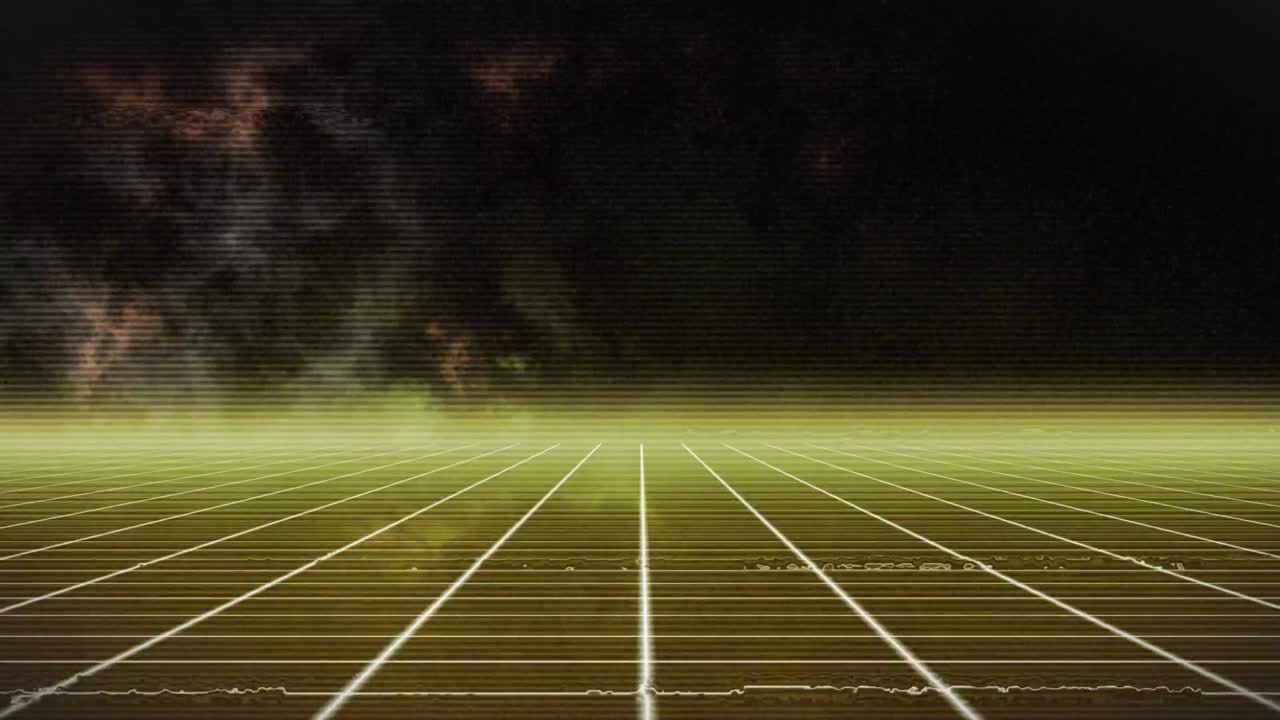 격자 위에 불꽃놀이와 함께 애니메이션