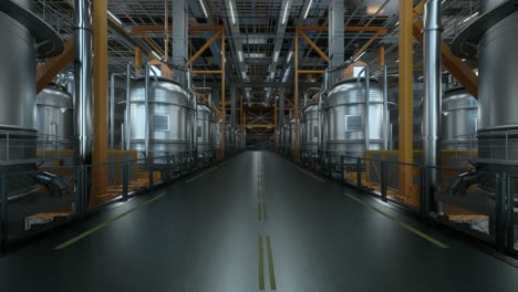modern industrial facility interior