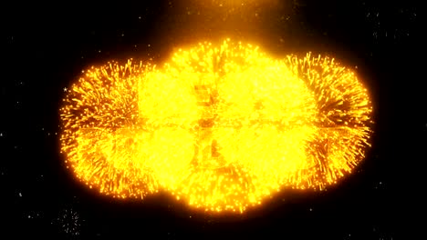 Best Product Text on Firework Display Explosion Particles.