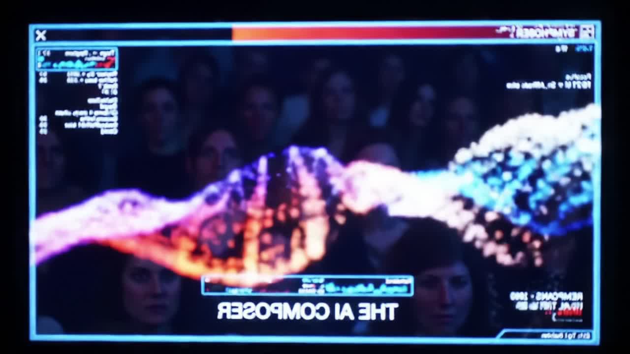 Dynamic Visuals from a Performance Spectacle: A Glimpse of Artistic Expression in Visual Sound Waves Captivating an Engaged Audience